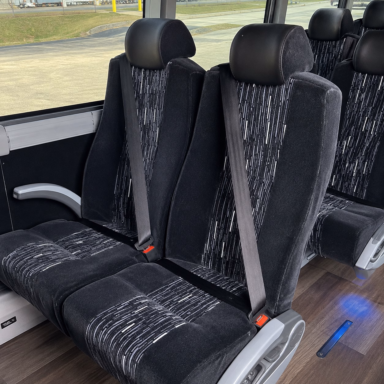 rialto airport transportation onboard seating