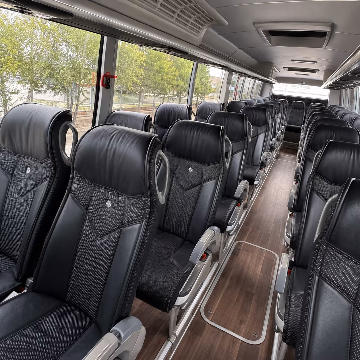 rialto charter bus interior