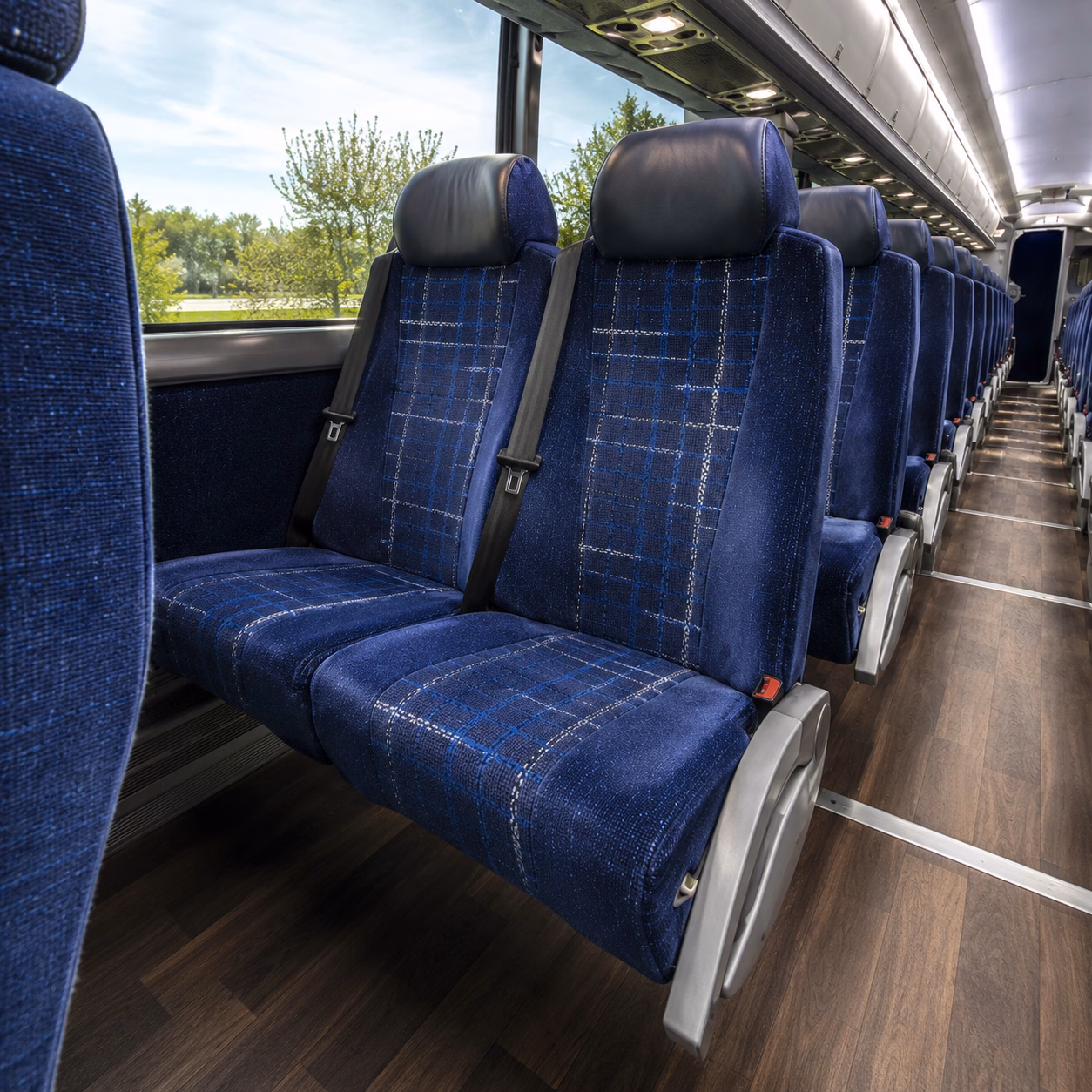 rialto charter bus services interior