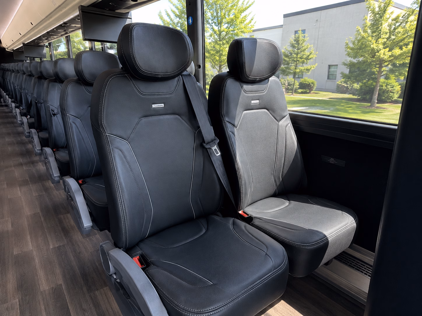 rialto corporate event transportation onboard seating
